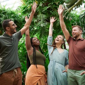 Photos of Italians celebrating their Canadian immigration
